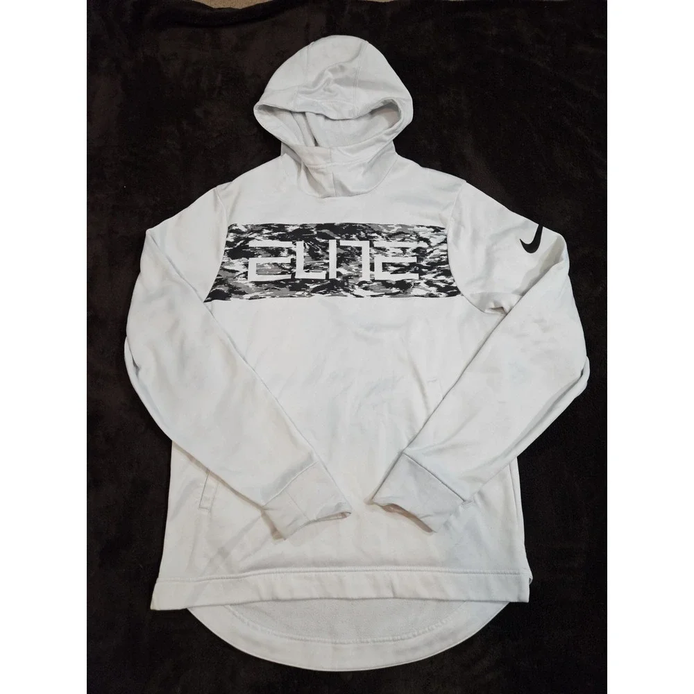 Nike Dri-Fit Elite Men's Hoodie Size Small White